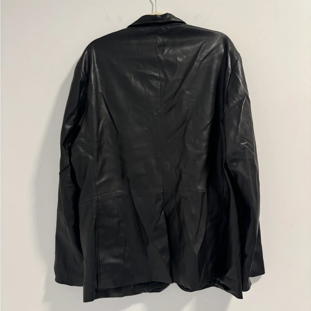The Frankie Shop Leather Blazer - Picture 7 of 9